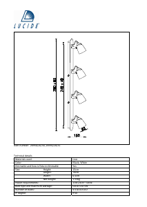 Instrukcja Lucide 26956/20/30 Ride Lampa