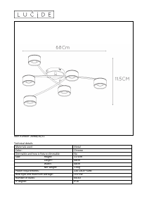 Hướng dẫn sử dụng Lucide 26988/30/11 Alys Đèn