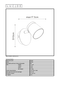 Kasutusjuhend Lucide 26991/05/31 Heloïse Lamp