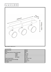 Hướng dẫn sử dụng Lucide 26991/15/31 Heloïse Đèn