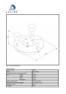 Mode d’emploi Lucide 26992/18/12 Kolla led Lampe