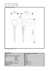 Kasutusjuhend Lucide 27897/12/29 Manal Lamp