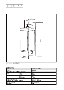 Hướng dẫn sử dụng Lucide 28861/10/30 Clairette Đèn