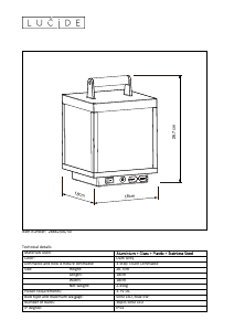 Hướng dẫn sử dụng Lucide 28862/06/30 Clairette Đèn