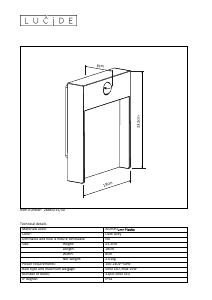 Mode d’emploi Lucide 28863/15/30 Jellum Lampe