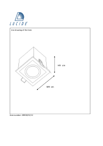 Посібник Lucide 28900/01/12 Chimney Лампа