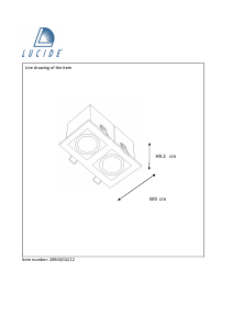 Руководство Lucide 28900/02/12 Chimney Светильник