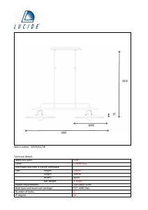 Mode d’emploi Lucide 30376/02/38 Römer Lampe