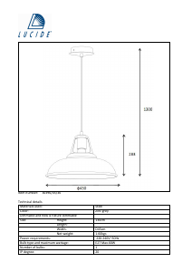 Hướng dẫn sử dụng Lucide 30396/45/36 Markit Đèn