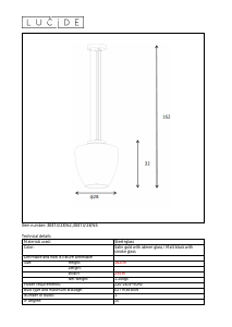 Manual Lucide 30473/28/62 Florien Candeeiro