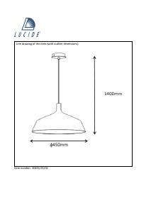 Manual Lucide 30491/45/02 Bowi Lampă