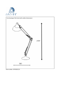 Mode d’emploi Lucide 30709/01/15 Watsie Lampe