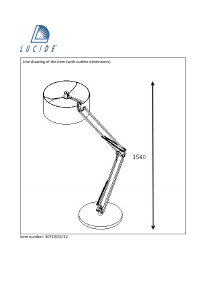 Kasutusjuhend Lucide 30710/01/12 Max Lamp