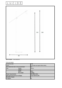 Kasutusjuhend Lucide 30772/01/30 Philine Lamp