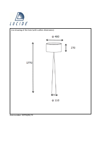 Manual Lucide 30794/81/72 Conos Candeeiro