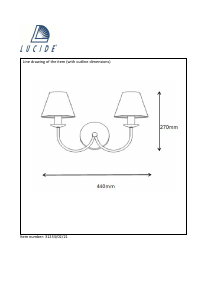 Instrukcja Lucide 31233/02/21 Campagne Lampa