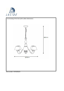 Kasutusjuhend Lucide 31333/06/21 Campagne Lamp