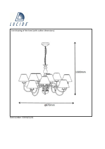 Manual Lucide 31333/12/41 Campagne Candeeiro