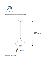 Mode d’emploi Lucide 31412/24/12 Riva Lampe