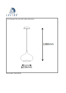 Manual Lucide 31412/24/36 Riva Lampă