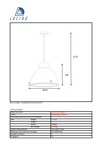 Handleiding Lucide 31414/01/31 Industry Lamp