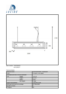 Mode d’emploi Lucide 31472/04/15 Oris Lampe