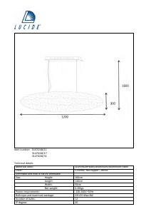 Hướng dẫn sử dụng Lucide 31476/48/11 Galileo Đèn