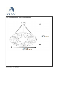 Bruksanvisning Lucide 31476/93/31 Galileo Lampa