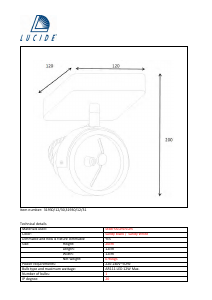 Hướng dẫn sử dụng Lucide 31930/12/30 Tala led Đèn