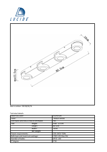 Hướng dẫn sử dụng Lucide 33158/20/31 Mitrax Đèn