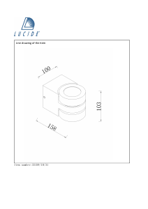 Посібник Lucide 33159/10/31 Mitrax Лампа