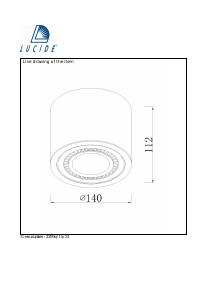 Mode d’emploi Lucide 33956/15/31 Opax Lampe