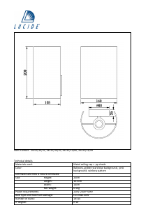 Hướng dẫn sử dụng Lucide 34235/14/66 K3 Đèn