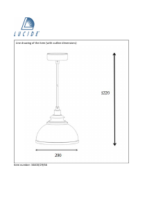 Hướng dẫn sử dụng Lucide 34400/29/66 Isla Đèn