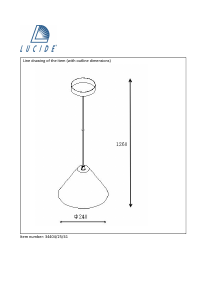 Mode d’emploi Lucide 34404/25/41 Solo Lampe