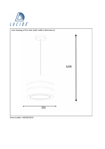 Посібник Lucide 34409/35/41 Tonio Лампа