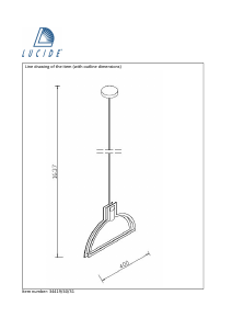 كتيب مصباح 34419/40/31 Contour Lucide