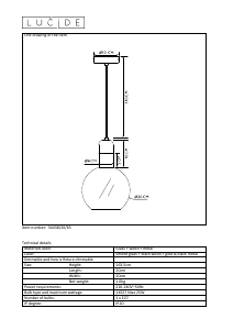 Hướng dẫn sử dụng Lucide 34438/20/65 Julius Đèn