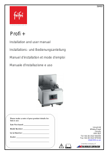 Manuale Frifri Profi+ Friggitrice