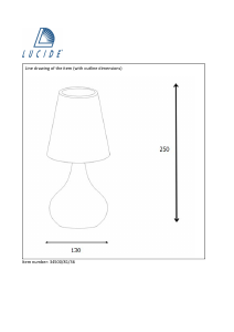 Руководство Lucide 34500/81/36 Isla Светильник