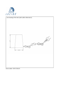 Manual Lucide 34517/04/41 Concrete Candeeiro