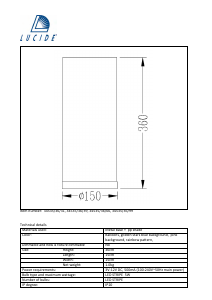 Mode d’emploi Lucide 34535/36/31 K3 Lampe