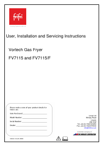 Manual Frifri Vortech FV7115 Deep Fryer