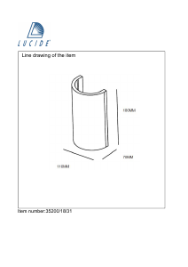 Посібник Lucide 35200/18/31 Gipsy Лампа