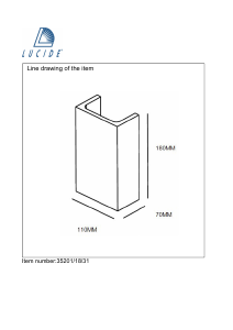 Bruksanvisning Lucide 35201/18/31 Gipsy Lampa