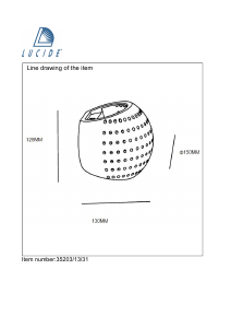 Руководство Lucide 35203/13/31 Gipsy Светильник