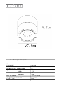 Hướng dẫn sử dụng Lucide 35911/08/30 Yumiko Đèn