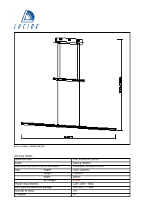 Руководство Lucide 36412/30/30 Kwesti Светильник