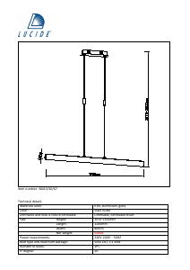 Manual Lucide 36415/30/67 Granel Candeeiro