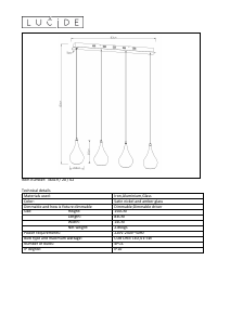 Manual Lucide 36419/20/62 Jarich led Lampă